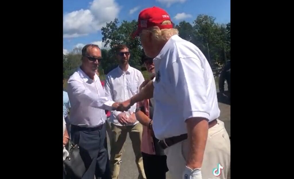 Touching video of Trump laughing, interacting with visitors to his golf course goes viral online