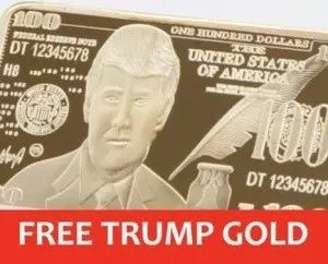 free trump gold bar