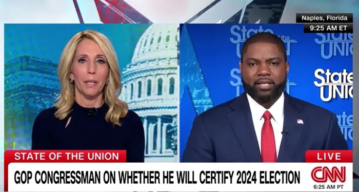 GOP’s Donalds Corrects CNN’s Dana Bash About 2020 Election