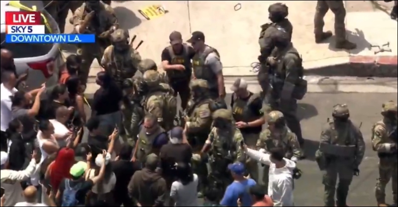 Left-Wing Protesters Clash With ICE In Los Angeles As City Leaders Encourage It