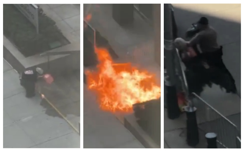 An Anti-ICE Activist Just Firebombed a Federal Building in New York City — and It’s on Camera
