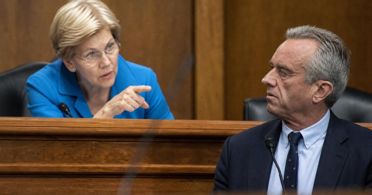 Elizabeth Warren Took Over $822,000 from Pharma-Linked Sources, Rfk Jr. Says