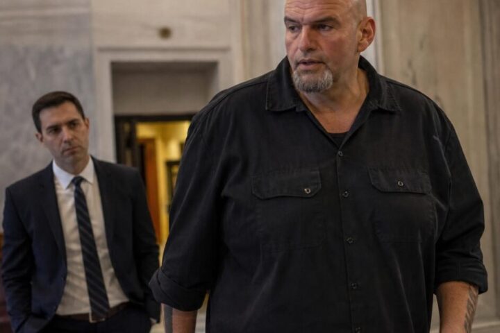Fetterman breaks with Democrats to save Trump's Iran war powers