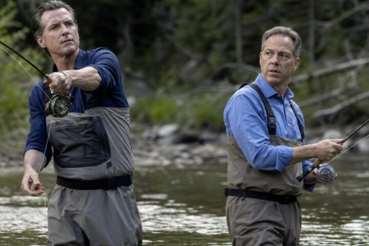 Gavin Newsom and Jake Tapper's Montana Fly Fishing Trip Mocked by Wildlife Experts