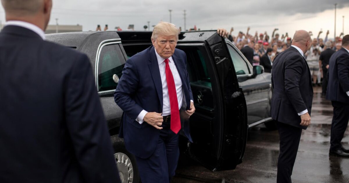 Trump's Beast Hits 98 mph to Reach Oklahoma Rally After Weather Blocks Flight